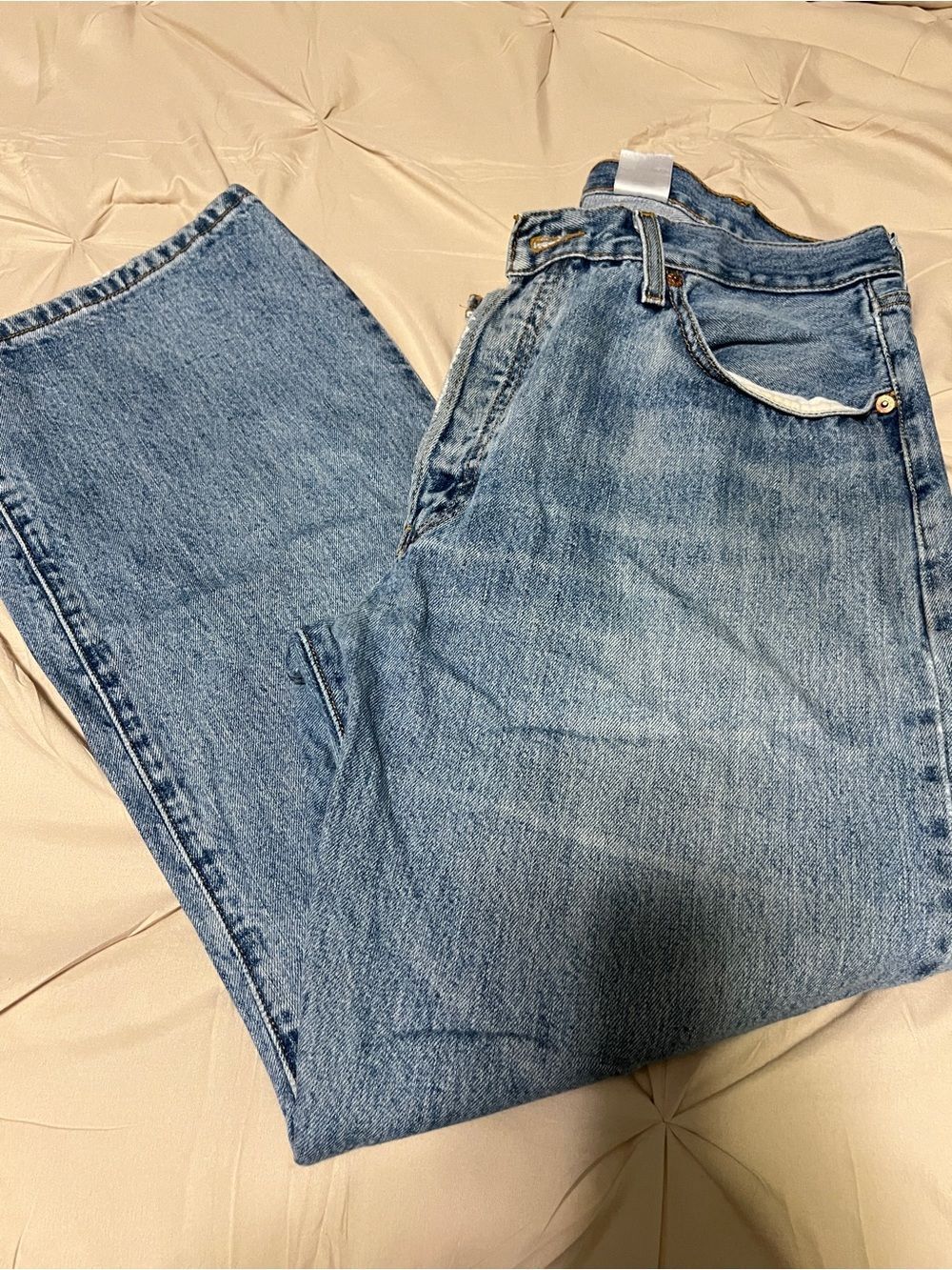 Levi's Straight Fit Men's Jeans in Blue Denim - Picture 7 of 9